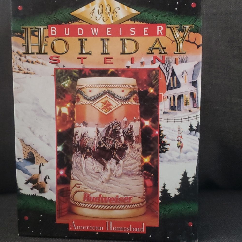 Budweiser 1996 Holiday Stein